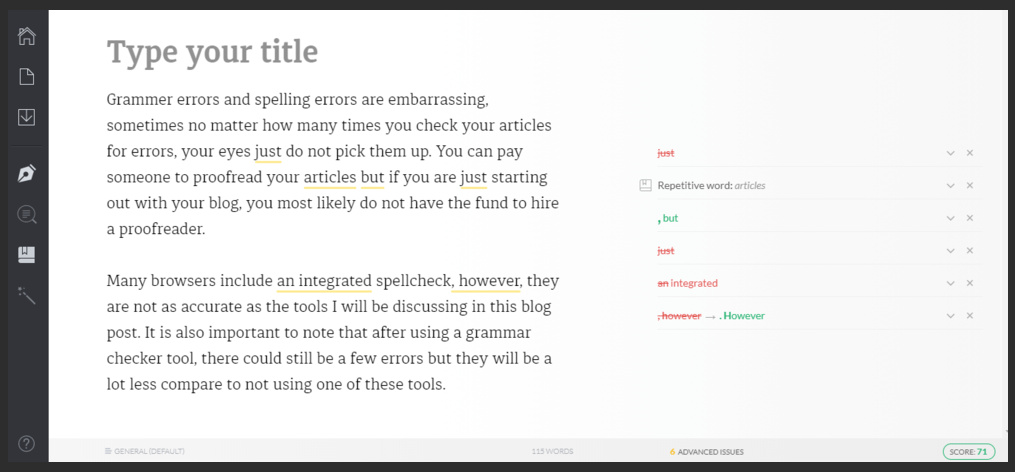 3 Best Online Grammar Checker Tools For Bloggers - Blog By Michelle